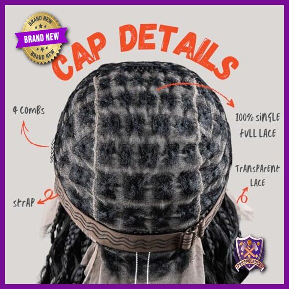 Amazon.com : PIB 32 Full Lace Micro Boho Box Braid Wig Knotless Glueless 32 Inch Synthetic